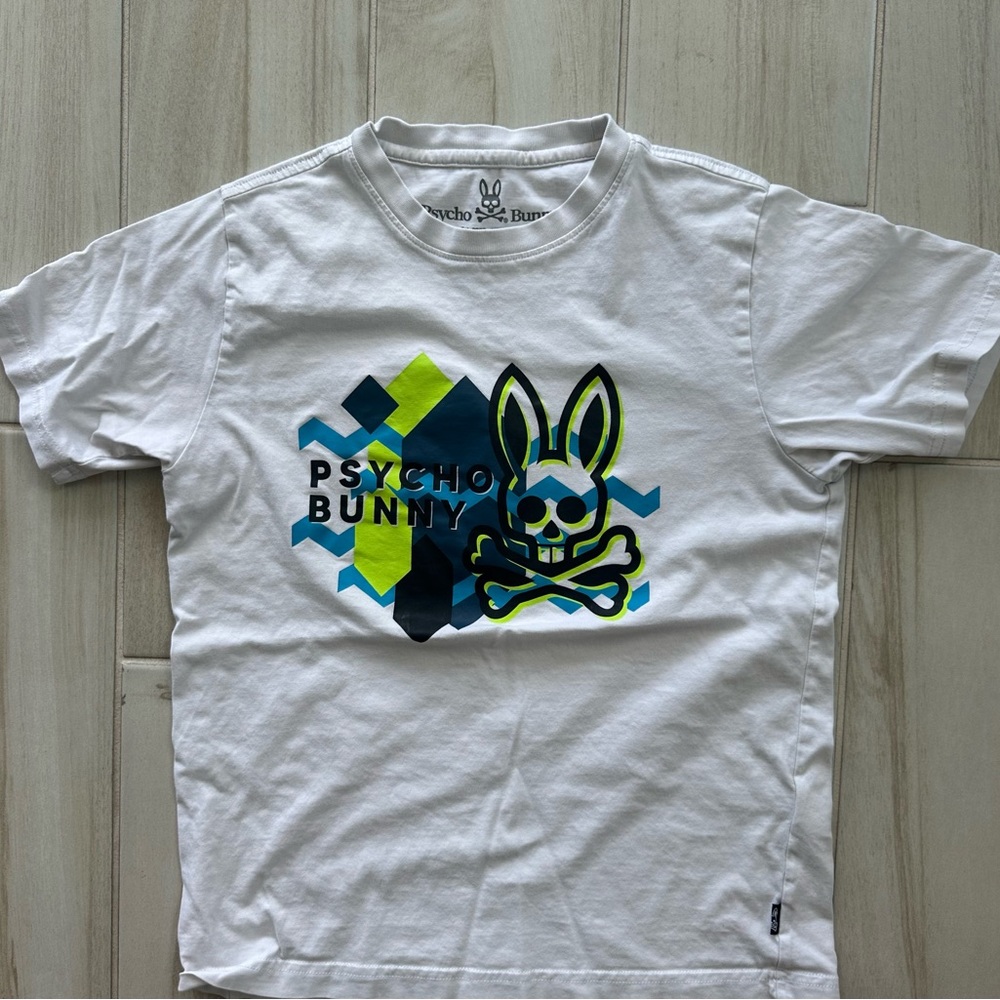 Boys Psycho Bunny graphic tshirt sz L 14/16